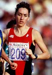 Canada's Angela Chalmers (65) competing in an athletics event at the 1988 Olympic games in Seoul. (CP PHOTO/ COA/ Cromby McNeil)