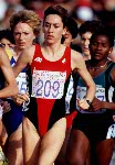 Canada's Angela Chalmers (left) competing in the 1500m event at the 1992 Olympic games in Barcelona. (CP PHOTO/ COA/ Claus Andersen)
