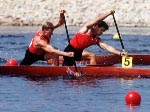 Canada's David Frost competing in the canoe event at the 1992 Olympic games in Barcelona. (CP PHOTO/ COA/ F.S. Grant)