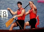 Canada's David Frost competing in the canoe event at the 1992 Olympic games in Barcelona. (CP PHOTO/ COA/ F.S. Grant)