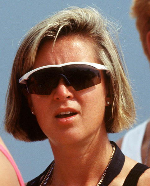 Canada's Georgina Gray, therapist, at the 1992 Olympic games in Barcelona. (CP PHOTO/ COA/ Claus Andersen)
