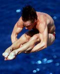 Canada's David Beard competing in the diving event at the 1992 Olympic games in Barcelona. (CP PHOTO/ COA/ Claus Andersen)