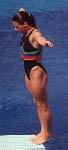 Canada's Mary DePiero competing in the diving event at the 1992 Olympic games in Barcelona. (CP PHOTO/ COA/F.S. Grant)