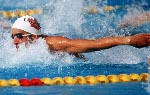 Canada's Marcel Gery competing in the swimming event at the 1992 Olympic games in Barcelona. (CP PHOTO/ COA/Ted Grant)