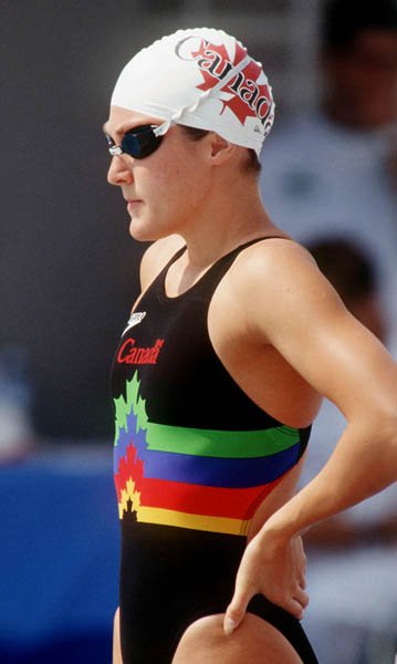 Canada's Nancy Sweetnam competing in the swimming event at the 1992 Olympic games in Barcelona. (CP PHOTO/ COA/Ted Grant)
