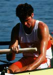 Canada's Andy Crosby competing in the men's 8+ rowing event at the 1992 Olympic games in Barcelona. (CP PHOTO/ COA/Ted Grant)