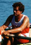 Canada's women's 8+ rowing team (centre) celebrate their gold medal win in the 8+ rowing event at the 1992 Olympic games in Barcelona. (CP PHOTO/ COA/Ted Grant)