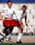 Canada's Joel Brough competing in the field hockey event at the 1992 Olympic games in Barcelona. (CP PHOTO/ COA/Ted Grant)