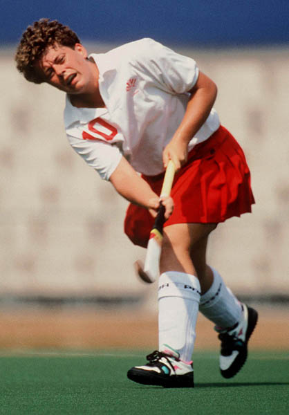 Canada's Bernie Bowyer competing in the field hockey event at the 1992 Olympic games in Barcelona. (CP PHOTO/ COA/Ted Grant)