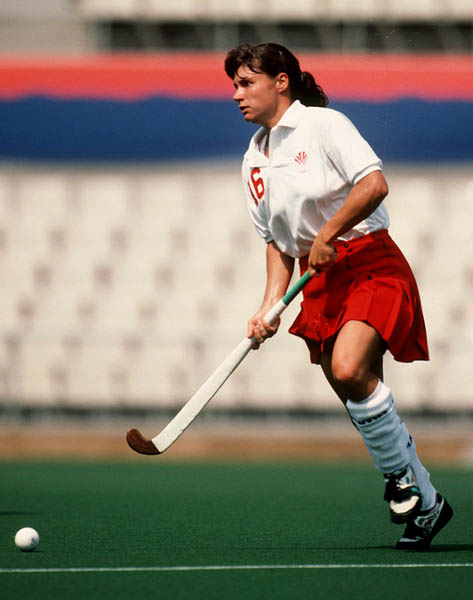 Canada's Sharon Creelman competing in the field hockey event at the 1992 Olympic games in Barcelona. (CP PHOTO/ COA/Ted Grant)