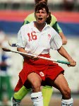 Canada's Sharon Creelman competing in the field hockey event at the 1992 Olympic games in Barcelona. (CP PHOTO/ COA/Claus Andersen)