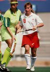 Canada's Heather Jones competing in the field hockey event at the 1992 Olympic games in Barcelona. (CP PHOTO/ COA/Ted Grant)