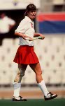 Canada's Rochelle Low competing in the field hockey event at the 1992 Olympic games in Barcelona. (CP PHOTO/ COA/Claus Andersen)