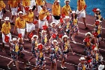 Participants perform during the opening ceremonies  at the 1992 Olympic games in Barcelona. (CP PHOTO/ COA/ Claus Andersen)