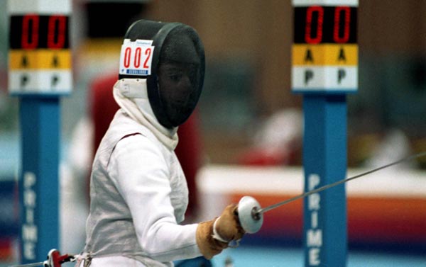 Canada's Marie-Huguette Cormier competes in the fencing  event at the 1988 Olympic games in Seoul. (CP PHOTO/ COA/ T. O'Lett)