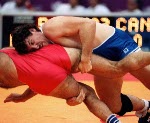 Canada's Dan Payne competing in the wrestling event at the 1988 Olympic games in Seoul. (CP PHOTO/ COA/ Cromby McNeil)