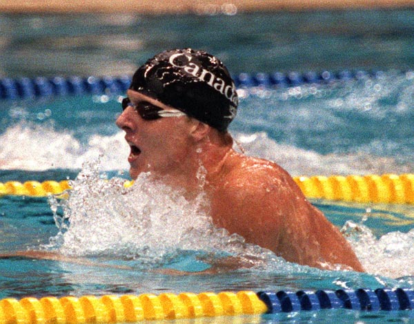 Canada's Gary Anderson competing in the swimming event at the 1988 Olympic games in Seoul. (CP PHOTO/ COA/ Cromby McNeil)