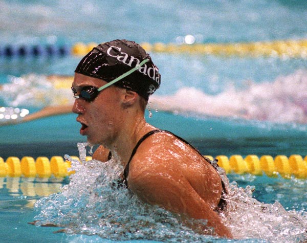 Canada's Allison Higson competing in the swimming event at the 1988 Olympic games in Seoul. (CP PHOTO/ COA/ Cromby McNeil)