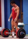 Canada's Guy Greavette competing in the weightlifting event at the 1988 Olympic games in Seoul. (CP PHOTO/ COA/ Tim O'Lett)
