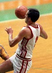 Canada's men's basketball coach Jack Donohue competing in the basketball event at the 1988 Olympic games in Seoul. (CP PHOTO/ COA/ F. Scott Grant)