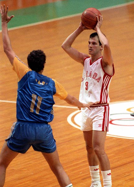 Canada's Jay Triano competing in the basketball event at the 1988 Olympic games in Seoul. (CP PHOTO/ COA/ F. Scott Grant)