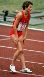 Canada's Debbie Bowker competing in the 3000m  event at the 1988 Olympic games in Seoul. (CP PHOTO/ COA/F.S.Grant)