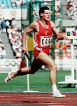 Canada's John Graham competing in the athletics event at the 1988 Olympic games in Seoul. (CP PHOTO/ COA/ Cromby McNeil)