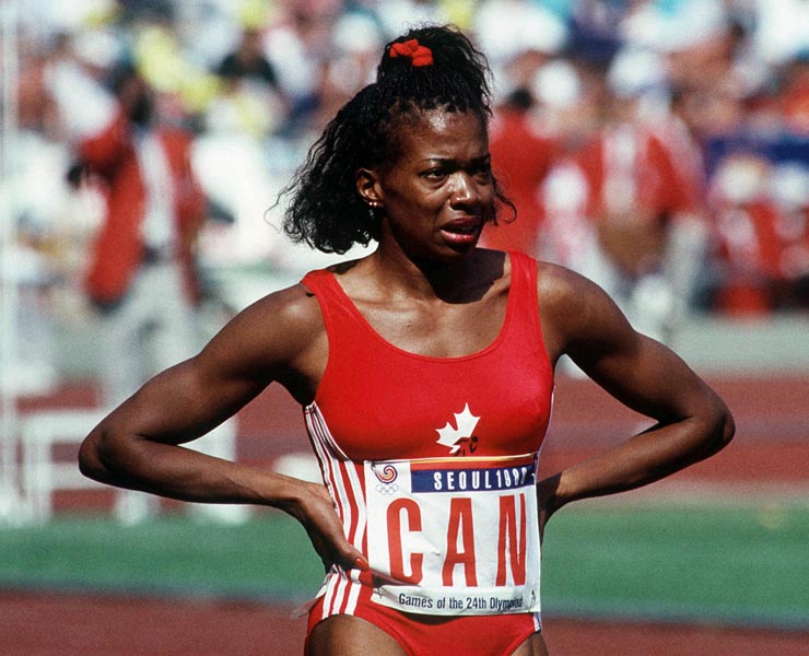 Canada's Molly Killingbeck competing in the 4x400m event at the 1988 Olympic games in Seoul. (CP PHOTO/ COA/F.S.Grant)