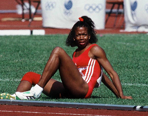 Canada's Molly Killingbeck competing in the 4x400m event at the 1988 Olympic games in Seoul. (CP PHOTO/ COA/F.S.Grant)