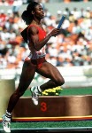 Canada's Esmie Lawrence competing in the 4x400m   event at the 1988 Olympic games in Seoul. (CP PHOTO/ COA/F.S.Grant)