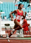 Canada's Charmaine Crooks competing in the 100m  event at the 1988 Olympic games in Seoul. (CP PHOTO/ COA/F.S.Grant)