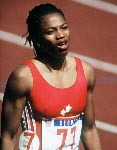 Canada's Jillian Richardson competing in the 400m  event at the 1988 Olympic games in Seoul. (CP PHOTO/ COA/F.S.Grant)