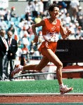 Canada's Odette Lapierre competing in the marathon event at the 1992 Olympic games in Barcelona. (CP PHOTO/ COA/ Claus Andersen)