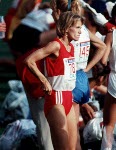Ellen Rochefort du Canada participe  l'preuve du marathon aux Jeux olympiques de Soul de 1988. (Photo PC/AOC)