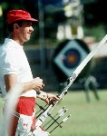 John McDonald du Canada participe  l'preuve de tir  l'arc aux Jeux olympiques de Soul de 1988. (Photo PC/AOC)