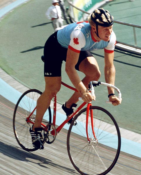 Canada's Curt Harnett competing in the cycling event at the 1988 Olympic games in Seoul. (CP PHOTO/ COA/Ted Grant)