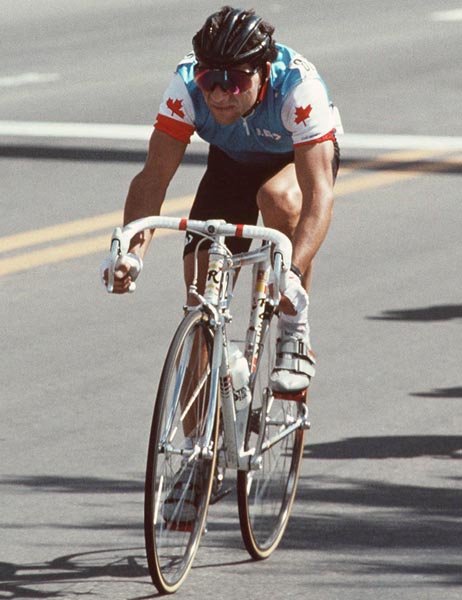 Canada's Gervais Rioux competing in the cycling event at the 1988 Olympic games in Seoul. (CP PHOTO/ COA/ F.S.Grant)