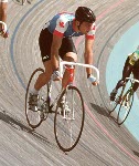 Canada's Brian Walton and Yvan Waddell competing in the cycling event at the 1988 Olympic games in Seoul. (CP PHOTO/ COA/ F.S.Grant)
