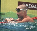 Canada's Cam Grant competing in the swimming event at the 1988 Olympic games in Seoul. (CP PHOTO/ COA/ Cromby McNeil)