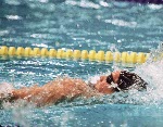 Mojca Cater du Canada participe  une preuve de natation aux Jeux olympiques de Soul de 1988. (PC Photo/AOC)