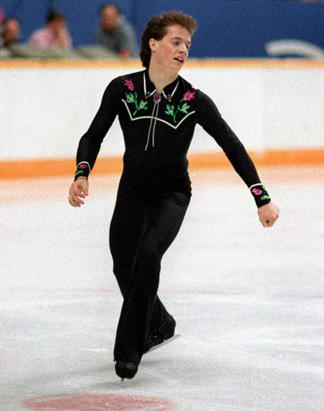 Canada's Kurt Browning participates in the figure skating event at the 1988 Winter Olympics in Calgary. (CP PHOTO/COA/C. McNeil)