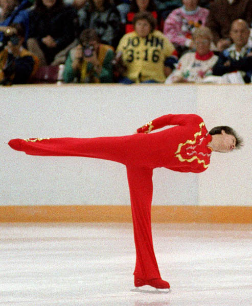 Canada's Kurt Browning participates in the figure skating event at the 1988 Winter Olympics in Calgary. (CP PHOTO/COA/C. McNeil)