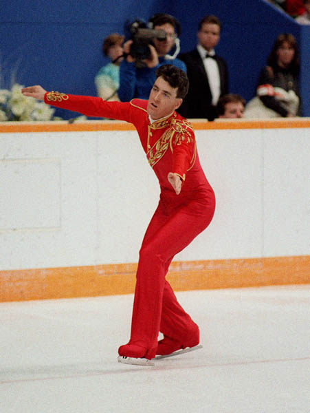 Canada's Brian Orser participates in the figure skating event at the 1988 Winter Olympics in Calgary. (CP PHOTO/COA/T.Grant)