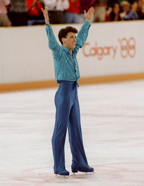 Canada's Brian Orser participates in the figure skating event at the 1988 Winter Olympics in Calgary. (CP PHOTO/COA/ C. McNeil)