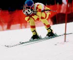 Canada's Felix Belczyk participates in the alpine ski event at the 1988 Winter Olympics in Calgary. (CP PHOTO/ COA/C. McNeil)