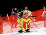 Canada's Rob Bosinger participates in the alpine ski event at the 1988 Winter Olympics in Calgary. (CP PHOTO/ COA/C. McNeil)