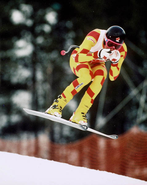 Canada's Rob Boyd  participates in the alpine ski event at the 1988 Winter Olympics in Calgary. (CP PHOTO/ COA/C. McNeil)