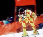 Canada's Rob Boyd  participates in the alpine ski event at the 1988 Winter Olympics in Calgary. (CP PHOTO/ COA/C. McNeil)