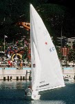 L'entraneur de l'quipe de voile du Canada Dave Thomas participe aux Jeux olympiques de Soul de 1988. (PC Photo/AOC)