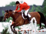 Canada's John Anderson riding Farmer in the equestrian event at the 1988 Olympic games in Seoul. (CP PHOTO/ COA/ C. McNeil)